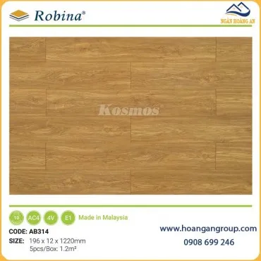 Sàn Gỗ Công Nghiệp Robina AB314 12mm Bản Lớn
