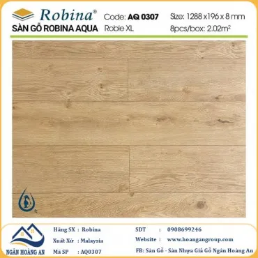 Sàn Gỗ Công Nghiệp Robina Aqua 8mm AQ0307