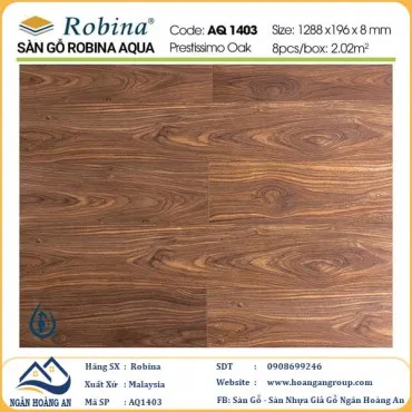Sàn Gỗ Công Nghiệp Robina Aqua 8mm AQ1403