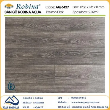 Sàn Gỗ Công Nghiệp Robina Aqua 8mm AQ6427