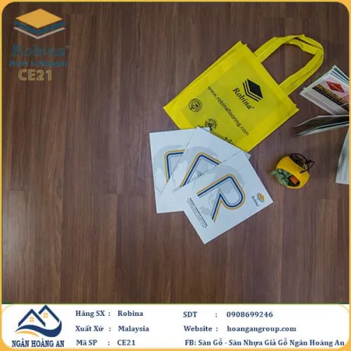 Sàn Gỗ Công Nghiệp Robina CE21 8mm Bản Lớn