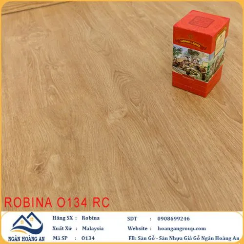 Sàn Gỗ Công Nghiệp Robina O134 8mm Bản Lớn