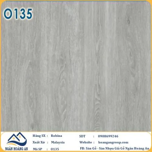 Sàn Gỗ Công Nghiệp Robina O135 12mm Bản Nhỏ