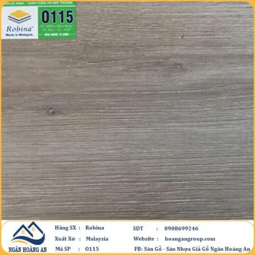 Sàn Gỗ Công Nghiệp Robina O115 8mm Bản Lớn