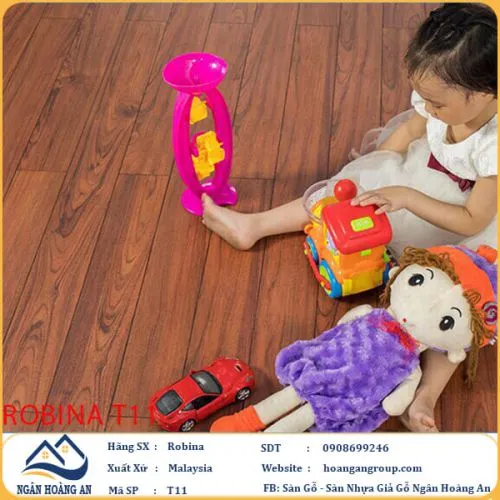 Sàn Gỗ Công Nghiệp Robina T11 12mm Bản Nhỏ