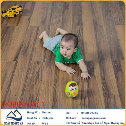 Sàn Gỗ Công Nghiệp Robina W11 12mm Bản Nhỏ