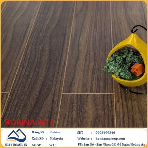 Sàn Gỗ Công Nghiệp Robina W15 12mm Bản Nhỏ