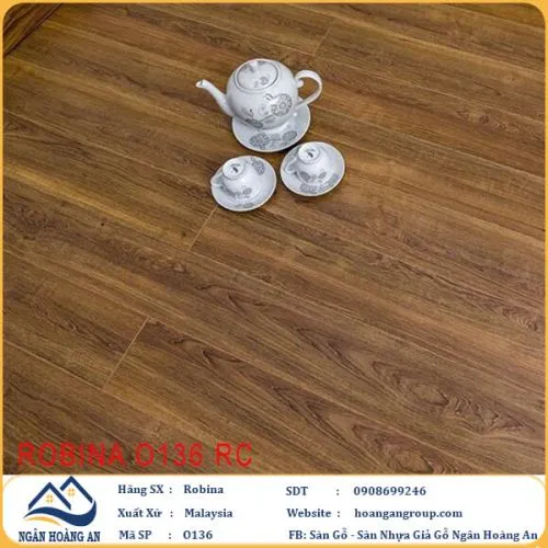 Sàn Gỗ Công Nghiệp Robina O136 8mm Bản Nhỏ