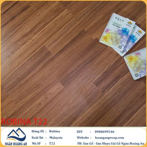Sàn Gỗ Công Nghiệp Robina T22 12mm Bản Lớn