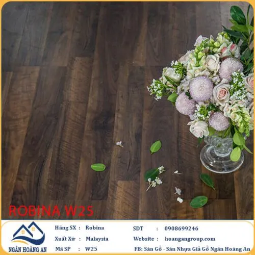 Sàn Gỗ Công Nghiệp Robina W25 12mm Bản Lớn