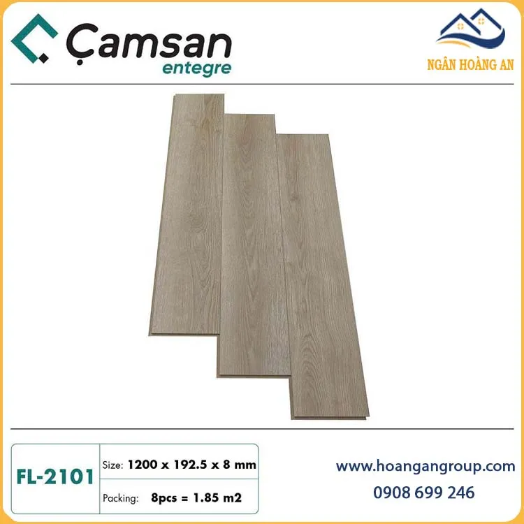 Sàn Gỗ Công Nghiệp Thổ Nhỉ Kỳ Camsan 8mm FL-2101