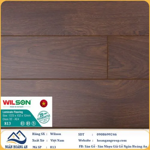 Sàn Gỗ Công Nghiệp Wilson 813 12mm