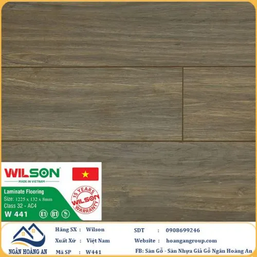 Sàn Gỗ Công Nghiệp Wilson W441 8mm