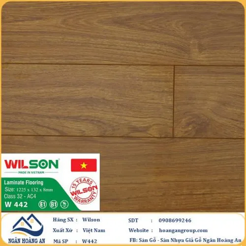 Sàn Gỗ Công Nghiệp Wilson W442 8mm