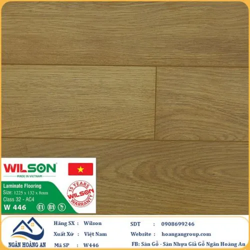 Sàn Gỗ Công Nghiệp Wilson W446 8mm