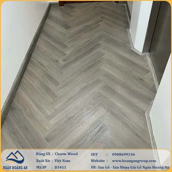 Sàn Gỗ Xương Cá Charm Sản Xuất Theo Công Nghệ Đức