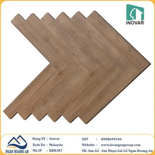 Sàn Gỗ Công Nghiệp Xương Cá Inovar KBR387 10mm