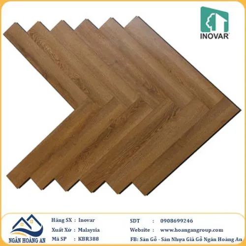 Sàn Gỗ Công Nghiệp Xương Cá Inovar KBR388 10mm