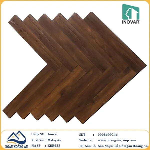 Sàn Gỗ Công Nghiệp Xương Cá Malaysia Inovar KBR632