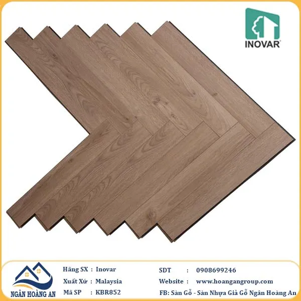 Sàn Gỗ Công Nghiệp Xương Cá Malaysia Inovar KBR852