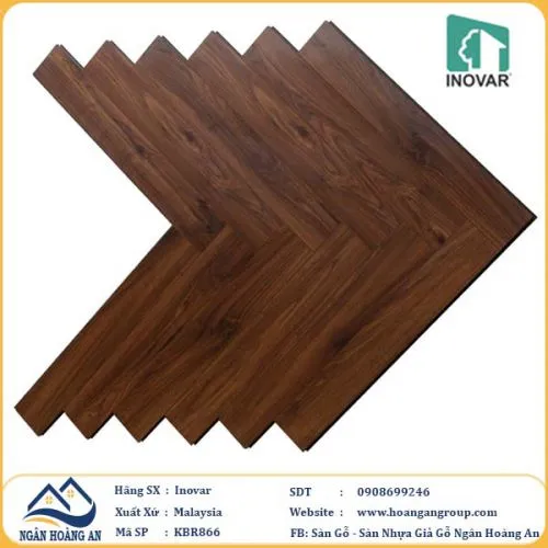 Sàn Gỗ Công Nghiệp Xương Cá Inovar KBR866 10mm