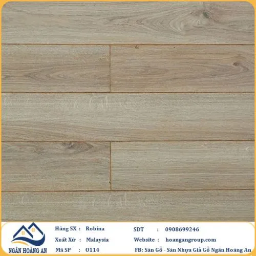 Sàn Gỗ Công Nghiệp Robina O114 8mm Bản Nhỏ