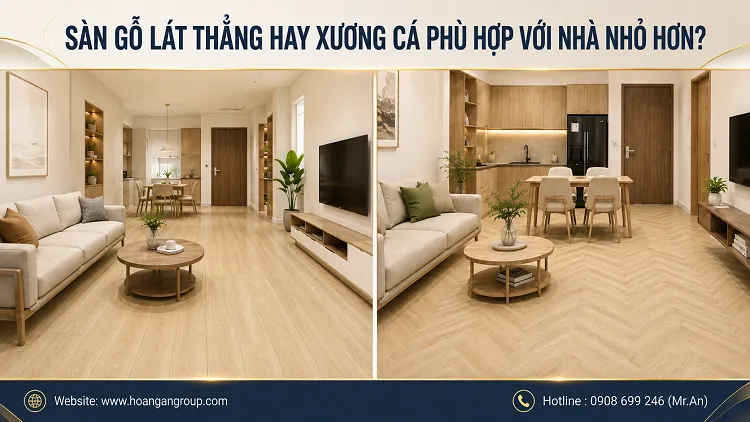 Sàn Gỗ Lát Thẳng Hay Xương Cá Phù Hợp Với Nhà Nhỏ Hơn?