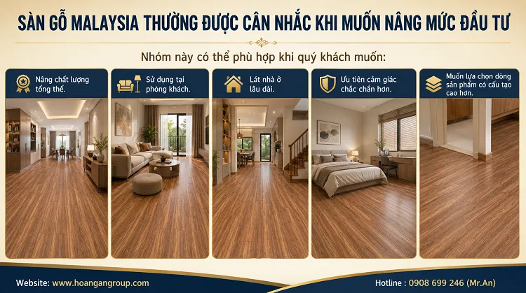 Sàn Gỗ Malaysia Thường Được Cân Nhắc Khi Muốn Nâng Mức Đầu Tư