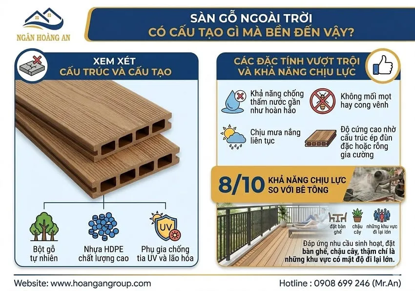 Sàn Gỗ Ngoài Trời Có Cấu Tạo Gì Mà Bền Đến Vậy? Sàn Gỗ Ngoài Trời Có Cấu Tạo Gì Mà Bền Đến Vậy?