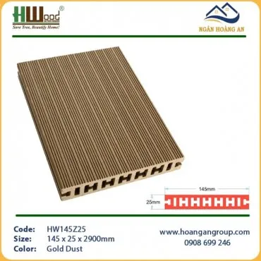 Sàn Gỗ Nhựa Ngoài Trời Hwood HW145Z25 Gold Dust