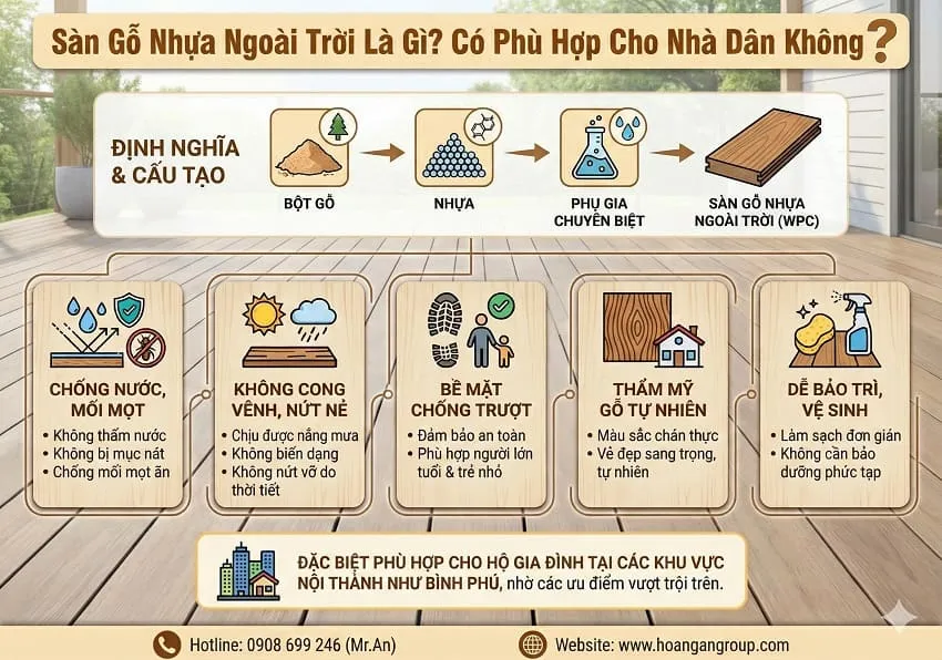 Sàn Gỗ Nhựa Ngoài Trời Là Gì? Có Phù Hợp Cho Nhà Dân Không? Sàn Gỗ Nhựa Ngoài Trời Là Gì? Có Phù Hợp Cho Nhà Dân Không?