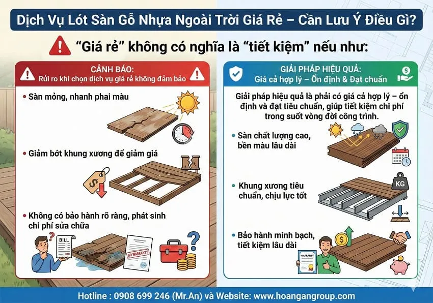 Sàn Gỗ Nhựa Ngoài Trời Giá Rẻ – Nhà Thầu Cần Lưu Ý Điều Gì? Sàn Gỗ Nhựa Ngoài Trời Giá Rẻ – Nhà Thầu Cần Lưu Ý Điều Gì?