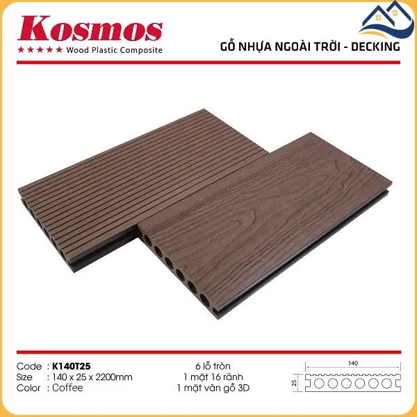 Sàn Gỗ Nhựa Ngoài Trời Kosmos