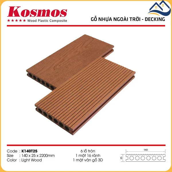 Sàn Gỗ Nhựa Ngoài Trời Kosmos