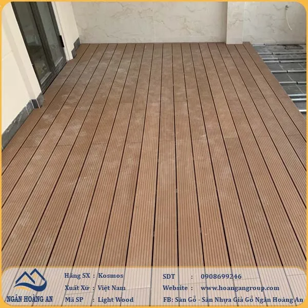 Thi Công Sàn Gỗ Nhựa Ngoài Trời Kosmos Tại Tân Bình TPHCM