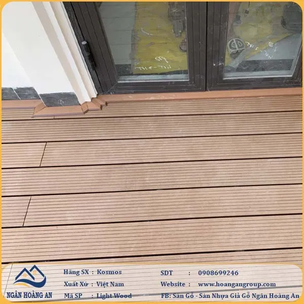 Sự Sang Trọng Khi Lắp Đặt Sàn Gỗ Nhựa Ngoài Trời Kosmos