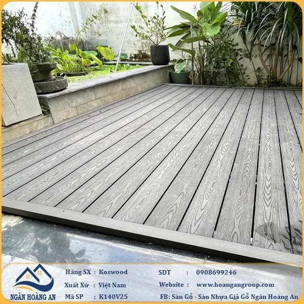 Công Trình Sàn Gỗ Nhựa Ngoài Trời Kosmos Tại Tân Bình TPHCM