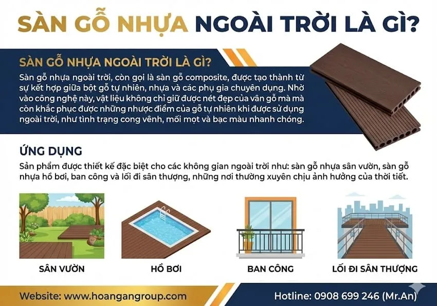 Sàn Gỗ Nhựa Ngoài Trời Là Gì?