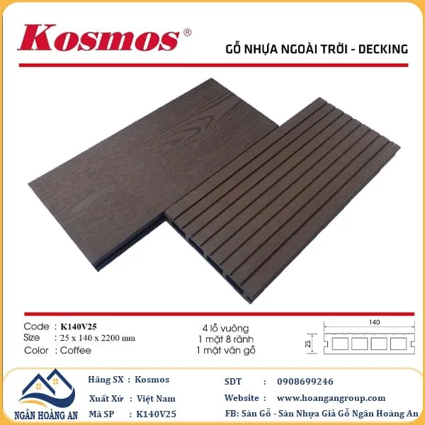 Sàn Gỗ Nhựa Ngoài Trời Kosmos Tại Quận 10 TPHCM