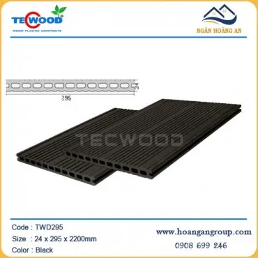 Ván Sàn Gỗ Nhựa Ngoài Trời Techwood TWD295 Black