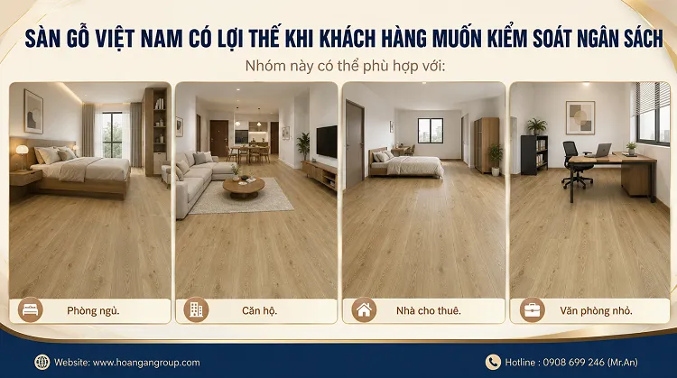 Sàn Gỗ Việt Nam Có Lợi Thế Khi Khách Hàng Muốn Kiểm Soát Ngân Sách
