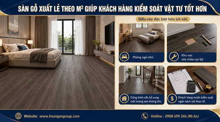 Sàn Gỗ Xuất Lẻ Theo M² Giúp Khách Hàng Kiểm Soát Vật Tư Tốt Hơn Sàn Gỗ Xuất Lẻ Theo M² Giúp Khách Hàng Kiểm Soát Vật Tư Tốt Hơn