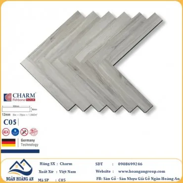 Sàn Gỗ Xương Cá Charm C05 Dày 12mm