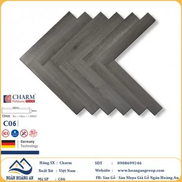 Sàn Gỗ Xương Cá Charm C06 Dày 12mm