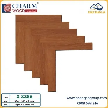 Sàn Gỗ Xương Cá Charmwood X8386 Dày 8mm