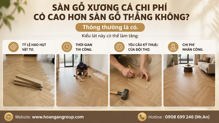 Sàn Gỗ Xương Cá Chi Phí Có Cao Hơn Sàn Gỗ Thẳng Không? Sàn Gỗ Xương Cá Chi Phí Có Cao Hơn Sàn Gỗ Thẳng Không?