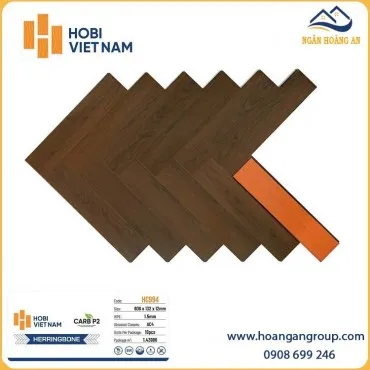 Sàn Gỗ Xương Cá Dày 12mm Hobi Carb HC994