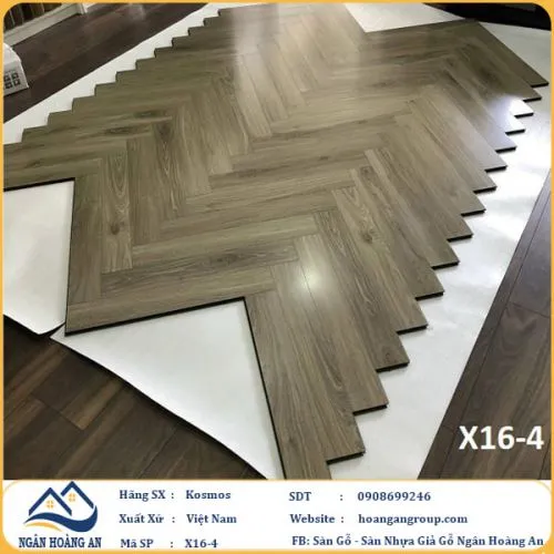 Sàn Gỗ Xương Cá Kosmos X16-4 12mm