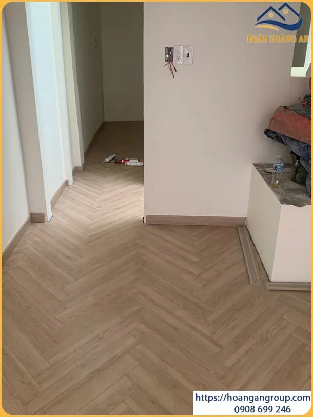Sàn Gỗ Xương Cá Lót Trang Trí Không Gian Nhà Ở 