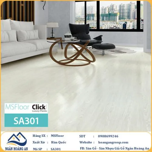 Sàn Nhựa Giả Gỗ Tự Dán MsFloor SA301